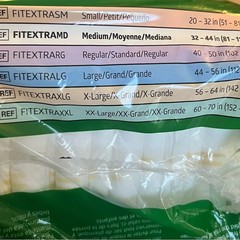 20 Count Medline FitRight OptiFit Extra Briefs with Tabs, Size Medium