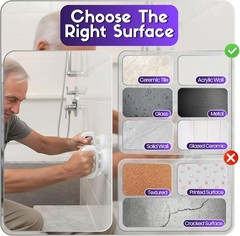 Versatile Shower Safety Handle – Suction Cup Grip for Secure Bathing Experience
