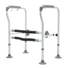Adjustable Toilet Safety Rail Floor-Standing Grab Bar for Elderly Handicap