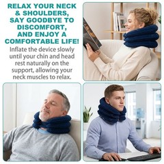 Inflatable Neck Stretcher – Adjustable Neck Pillow for Pain Relief