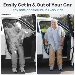 PELEGON Car Door Handle for Elderly (2 Pack) Cane Assist 2 Pack, Black