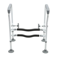 Adjustable Toilet Safety Rail Floor-Standing Grab Bar for Elderly Handicap