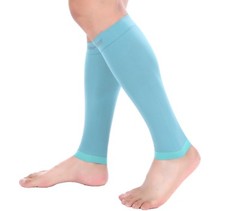 Doc Miller Calf Compression Sleeve 1Pair 20-30mmHg Recovery Varicose Vein TEAL