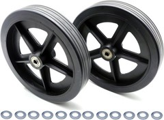 Heavy-Duty Bariatric Steel Rollator Replacement Front and Rear Wheel (7.5″ (190M