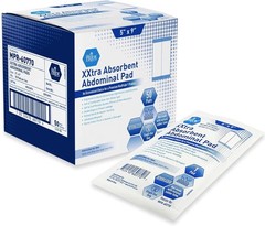 MED PRIDE Sterile ABD Combine Pads 5×9 Extra Absorbent Wound Dressing 100–200ct