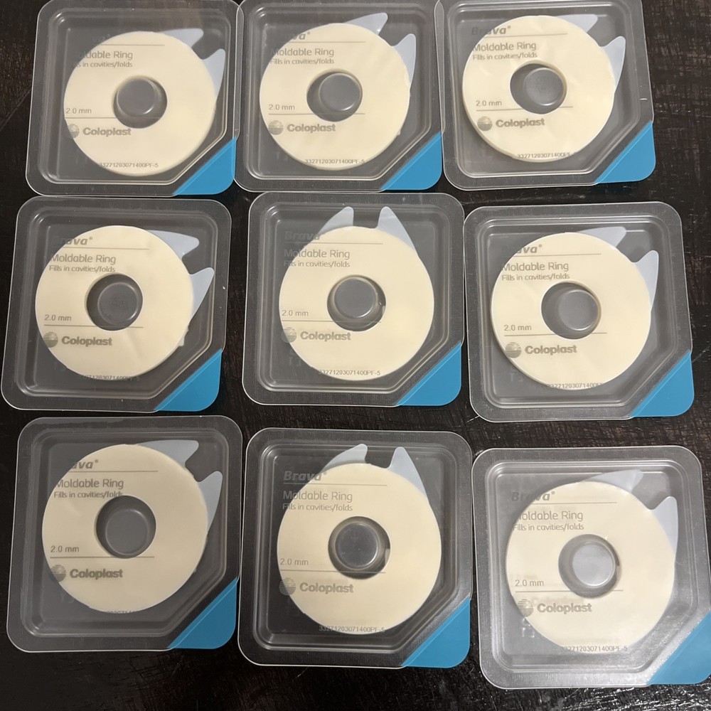 LOT 9 Loose Individual Coloplast #120307 Brava Moldable Rings Exp 2028