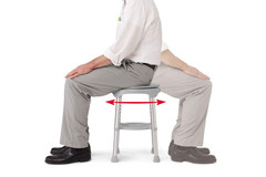 Durable Aluminum Frame, round Swivel Shower Stool, Gray, Supports up to 300Lbs.