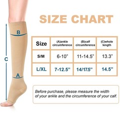 1/3-PAIRS Zipper Compression Socks for Women&Men (15-20mmHg) Circulation Recover