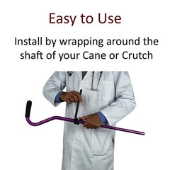Cane Holder for Walker & Rollator – Cane Accessories for Mobility Scooter – 3 Pa