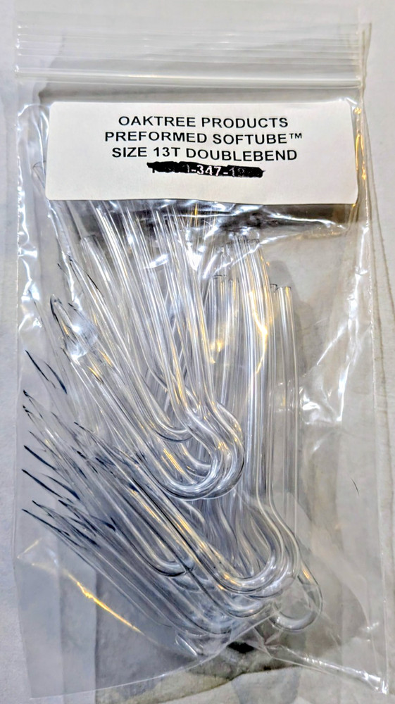 Oaktree OEM Size 13T Thick Double Bent BTE Earmold Hearing Aid Tubing 25 Pack
