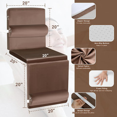 5-in-1 Recliner Seat Cushion for Elderly+Lumbar Support Pillow + Leg Pad, with A
