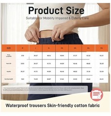 LAROTSUBA Waterproof Patient Care Incontienence Trousers,Patient Care, Med