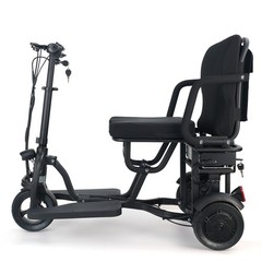 Three-Wheel Foldable Electric Mobility Scooter for Adults, 3 Speed Adjustment