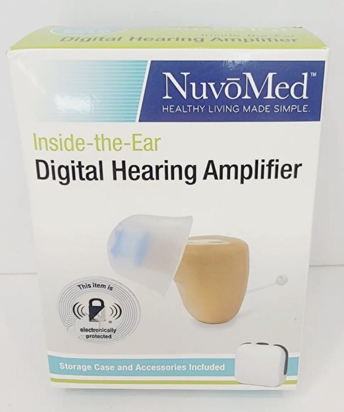 NuvoMed Inside-the-Ear Hearing Amplifier with Case