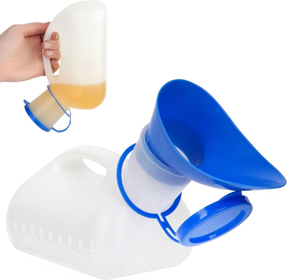 Unisex Urinal Bottle (1 Pack) – Portable Urinal for Women & Men – Female Urinal