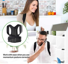 Unisex Posture Back Lumbar Waist Support Corrector Brace Shoulder Belt Girdle US