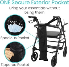 Vive Oxygen Tank Holder for Wheelchair – Portable Medical Cylinder Backpack f…