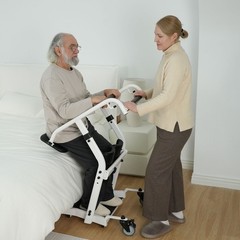 Patient Transport Stand Assist Lift, Wheeled Mobility Device for Seniors