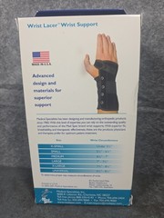 Med Spec Wrist Black Suede Lacer Wrist Support Size Medium Right