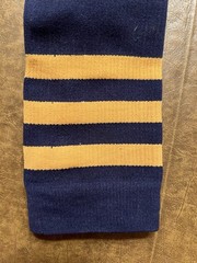 PC Pro Compression Navy/ Gold Socks Small/Medium Made In The USA