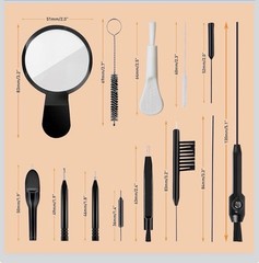 15PC Hearing Aid Cleaning Kit Hearing Aid Cleaning Tools Hearing Aid Wax Brushes