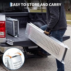 Steel Loading Ramps 76″ For UTV ATVs Motorcycles Mowers Trailers 1000lb Capacity