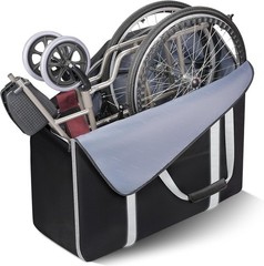 Water-Resistant 34″ L Wheelchair Travel Bag with Double Zippers & Padded Handles