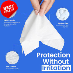 No Sting Skin Barrier Wipes 75 Ct Alcohol Free Ostomy Stoma Skin Prep – US