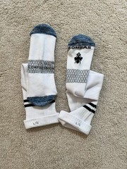 New NWOT 1 Pair Bombas Everyday Compression Socks Calf 15-20mm Large White
