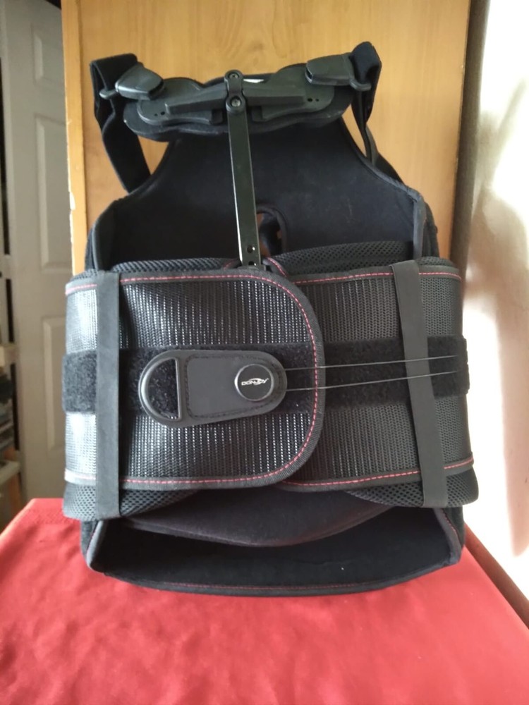 DonJoy Back Brace II TLSO Black Rehab Thoracic Excellent Condition Size L
