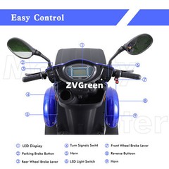 800W 4 Wheels All-Terrain Heavy Duty Senior Mobility Scooter 500lbs 31Miles