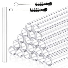 Clear Borosilicate Glass Tubes 6 in x 12 mm OD 20 Pieces 2 mm Wall Cleaning Brus
