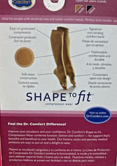 Dr. Comfort Shape to Fit Sheer Open Toe Hosiery for Women 15-20 or 20-30 mmHg