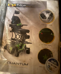 Quantum Q6 Edge 3.0 Power Wheelchair Black/Green w/ Charger, Joystick, 300 lb