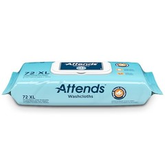 Attends Washcloth Large 8“ x 12-1/2“ – 12 packs of 72 #WCCP1000 ““