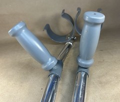 Midline Adj Adult Aluminum Forearm Crutches Vinyl Coated Contoured Arm – 250 LBS