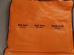 Inflatable Air Splint Kit 6 Pieces for Arms and Legs New Old Stock Never Used