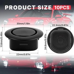 10PCS Car Bumper Hole Plugs Parking Sensor Covers Universal Dustproof