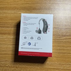 RCA OTC Hearing Aid – Rechargeable – Right or Left Ear, 15-Hour Battery Life 