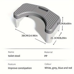 Toilet Stool Squatting Aid Footstool Anti Slip Bathroom Stool for Adults / Kids