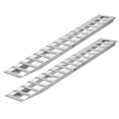 6000lb 94x15in Aluminum Loading Ramps with 16 Anti-Slip Plates & Heavy-Duty