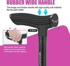 Walking Canes for Tall Men Women 6 ft 1 in and Above. Foldable; Adjustable; Comf