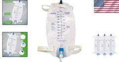 Convenient Easy-Tap 1000ml Urinary Drainage Bags with Anti-Reflux Valve