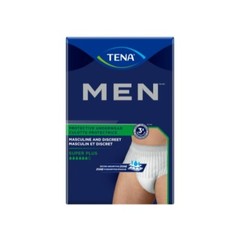 TENA Men Super Plus Incontinence Protective Underwear S/M 16 Count – Pack of 4