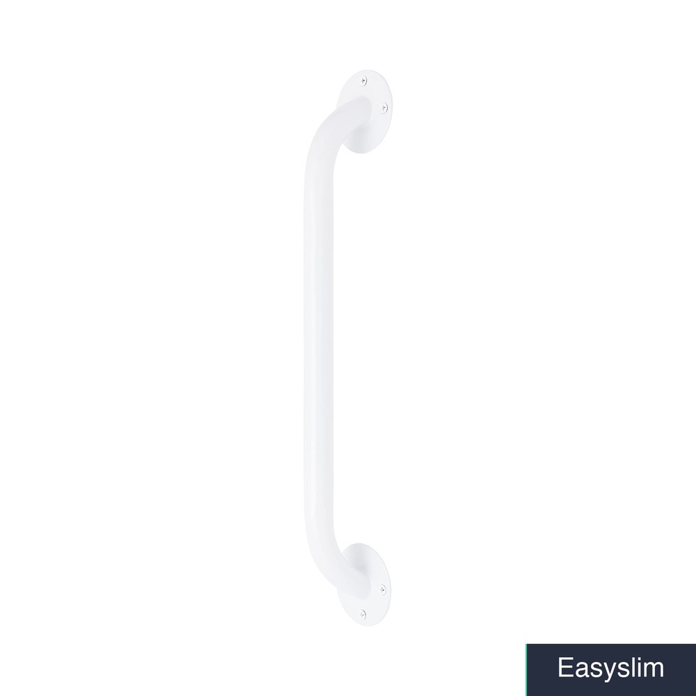 Grab Bar 16 Inch White Steel Shower Bathtub Safety 300 lb Capacity