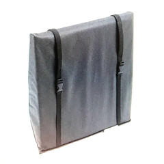 Drive Wheelchair Lumbar Support Back Cushion 18x17x2.5 General Use wStraps 14889