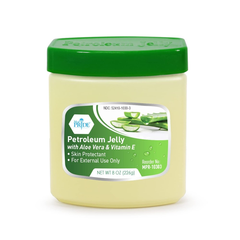 MED PRIDE Petroleum Jelly with Aloe Vera & Vitamin E, 8 oz – Skin 8 Ounce