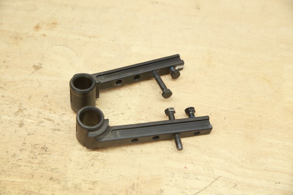 PAIR Pride Jazzy/Quantum #8 Slotted Legrest Receivers – Hanger Bracket ELR