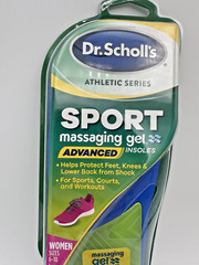 Dr Scholls 1-Pair Sport Massaging Gel Advanced Shoe Insoles Women Size 6-10