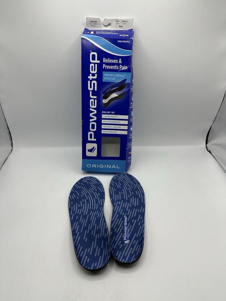 PowerStep Original Insole Full Length Inserts Men’s 3-3 ½ Women’s 5-5 ½